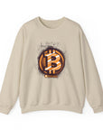Bitcoin Logo Crewneck Sweatshirt | Unisex Cryptocurrency Apparel, Gift for Crypto Lovers, Casual Streetwear, Cryptocurrency Sweatshirt
