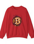 Bitcoin Logo Crewneck Sweatshirt | Unisex Cryptocurrency Apparel, Gift for Crypto Lovers, Casual Streetwear, Cryptocurrency Sweatshirt
