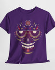 Sugar Skull Graphic Tee, Unisex T-Shirt for Day of the Dead, Halloween, Festive Casual Wear, Unique Gift Idea