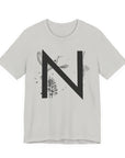 Nature-Inspired Initial Tee, Unisex T-Shirt for Nature Lovers, Personalized Gift, Graphic Tee for Casual Wear, Eco-Friendly Apparel