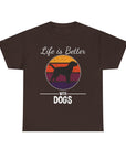 Retro Dog Lover Tee, Unisex Cotton T-Shirt, Gift for Dog Owners, Vintage Style Pet Apparel, Outdoor Adventure Shirt