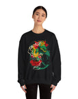 Vibrant Unisex Crewneck Sweatshirt with Unique Artwork, Cozy Gift for Art Lovers, Statement Apparel, Ideal for Casual Wear, Unisex Sweater