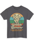 Golden Retriever Dog Lover Tee, Unisex Heavy Cotton T-Shirt, Gift for Dog Owners, Pet Lover Apparel, Cute Dog Graphic Shirt