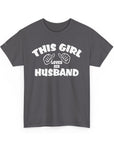 This Girl Loves Her Husband T-Shirt, Valentine's Day Gift, Couple's Tee, Anniversary Gift, Love T-Shirt, Casual Clothing