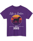 Retro Dog Lover Tee, Unisex Cotton T-Shirt, Gift for Dog Owners, Vintage Style Pet Apparel, Outdoor Adventure Shirt