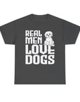 Real Men Love Dogs Tee, Unisex Pet Lover T-Shirt, Dog Dad Gift, Funny Animal Shirt, Casual Wear, Dog Lover Apparel
