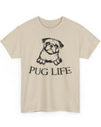 Pug Life Unisex Tee, Fun Pet Lover Shirt, Dog Mom Gift, Quirky Animal Graphic Tee, Casual Everyday Wear