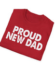 Black PROUD NEW DAD T-Shirt