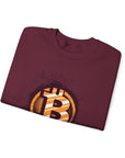 Bitcoin Logo Crewneck Sweatshirt | Unisex Cryptocurrency Apparel, Gift for Crypto Lovers, Casual Streetwear, Cryptocurrency Sweatshirt