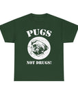 Pugs Not Drugs Unisex Heavy Cotton Tee | Funny Dog Lovers T-Shirt, Gift for Pet Owners, Casual Wear, Dog-Themed Apparel, Pug Enthusiast Top