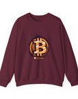 Bitcoin Logo Crewneck Sweatshirt | Unisex Cryptocurrency Apparel, Gift for Crypto Lovers, Casual Streetwear, Cryptocurrency Sweatshirt