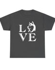 Stylish Dog Lover Tee | Unisex Cotton Shirt with 'LOVE' Design, Pet Gift, Birthday Gift, Casual Wear, Dog Mom, Animal Lover