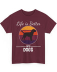 Retro Dog Lover Tee, Unisex Cotton T-Shirt, Gift for Dog Owners, Vintage Style Pet Apparel, Outdoor Adventure Shirt