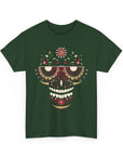 Sugar Skull Graphic Tee, Unisex T-Shirt for Day of the Dead, Halloween, Festive Casual Wear, Unique Gift Idea