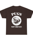 Pugs Not Drugs Unisex Heavy Cotton Tee | Funny Dog Lovers T-Shirt, Gift for Pet Owners, Casual Wear, Dog-Themed Apparel, Pug Enthusiast Top