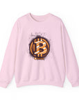 Bitcoin Logo Crewneck Sweatshirt | Unisex Cryptocurrency Apparel, Gift for Crypto Lovers, Casual Streetwear, Cryptocurrency Sweatshirt