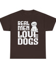 Real Men Love Dogs Tee, Unisex Pet Lover T-Shirt, Dog Dad Gift, Funny Animal Shirt, Casual Wear, Dog Lover Apparel