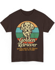 Golden Retriever Dog Lover Tee, Unisex Heavy Cotton T-Shirt, Gift for Dog Owners, Pet Lover Apparel, Cute Dog Graphic Shirt