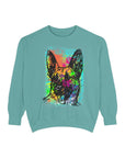 Vibrant Dog Art Sweatshirt, Animal Lover Gift, Cozy Casual Wear, Unisex Fashion, Colorful Pet Sweatshirt, Perfect for Dog Owners