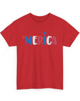 'Merica Unisex Heavy Cotton Tee - Patriotic Shirt for Independence Day, BBQs, Casual Wear, Gifts