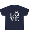 Stylish Dog Lover Tee | Unisex Cotton Shirt with 'LOVE' Design, Pet Gift, Birthday Gift, Casual Wear, Dog Mom, Animal Lover