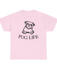 Pug Life Unisex Tee, Fun Pet Lover Shirt, Dog Mom Gift, Quirky Animal Graphic Tee, Casual Everyday Wear