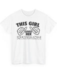 This Girl Loves Her Husband Unisex Heavy Cotton Tee, Cute Graphic Tee, Gift for Wife, Anniversary Shirt, Fun Couple T-Shirt