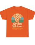 Golden Retriever Dog Lover Tee, Unisex Heavy Cotton T-Shirt, Gift for Dog Owners, Pet Lover Apparel, Cute Dog Graphic Shirt