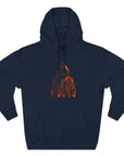 Cozy Three-Panel Fleece Hoodie for All Seasons, Unisex Graphic Sweatshirt, Casual Layering, Gifting for Friends & Family