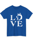 Stylish Dog Lover Tee | Unisex Cotton Shirt with 'LOVE' Design, Pet Gift, Birthday Gift, Casual Wear, Dog Mom, Animal Lover