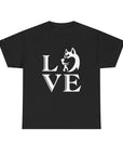 Stylish Dog Lover Tee | Unisex Cotton Shirt with 'LOVE' Design, Pet Gift, Birthday Gift, Casual Wear, Dog Mom, Animal Lover