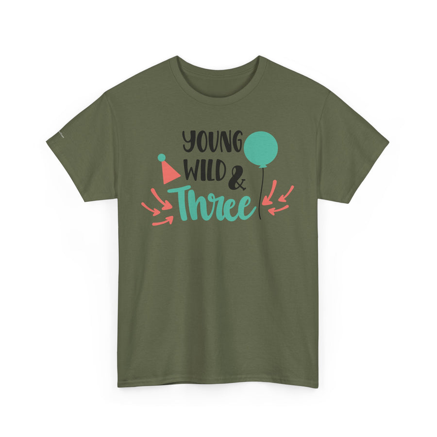 Young, Wild & Three Unisex Tee | Birthday Party Shirt, Kids Celebration Outfit, Fun Graphic Tee, Unisex Cotton T-Shirt, Playful [...]