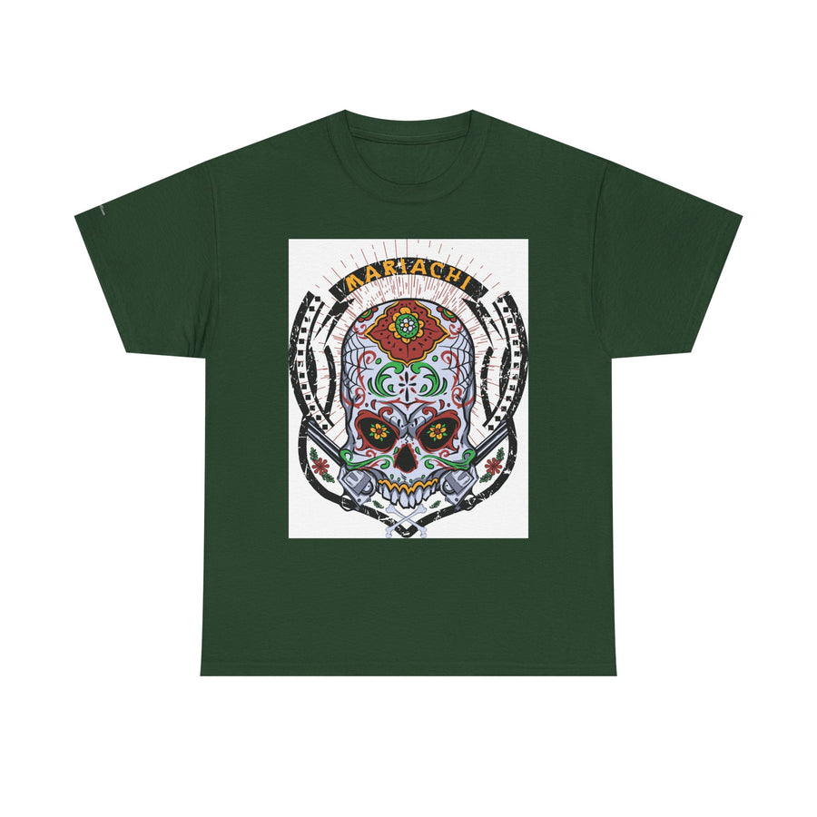 Skull Art Unisex Heavy Cotton Tee | Graphic Tee, Gift for Him/Her, Casual Wear, Festival Shirt, Halloween Costume