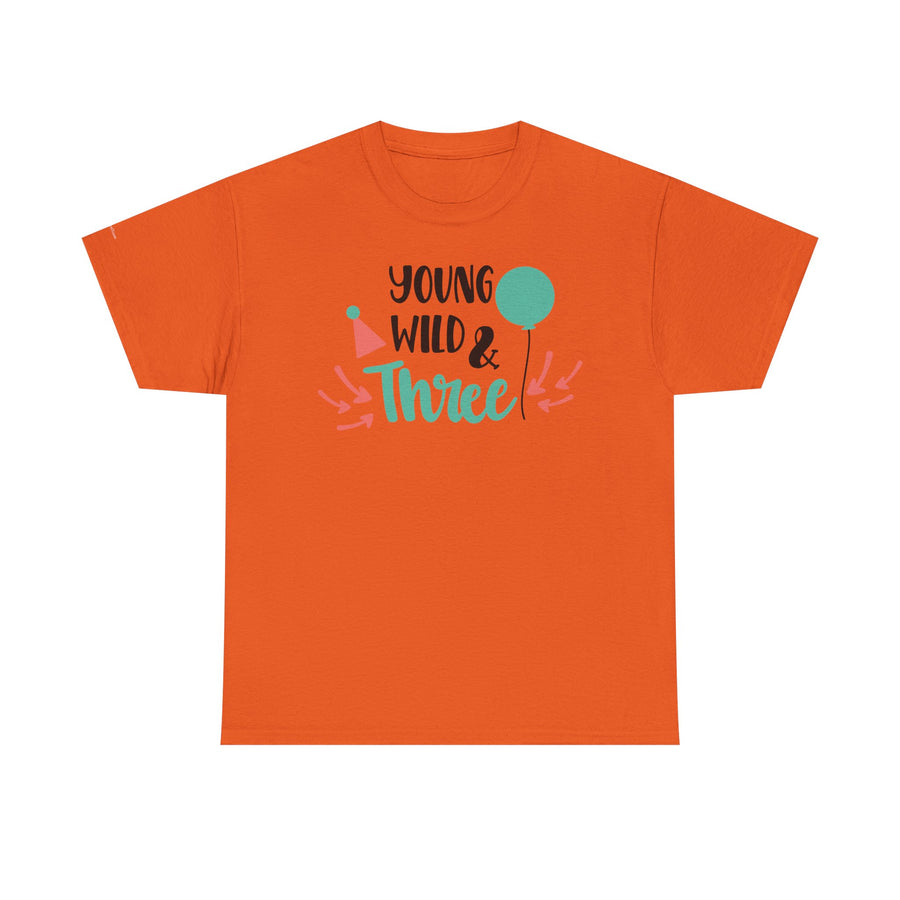 Young, Wild & Three Unisex Tee | Birthday Party Shirt, Kids Celebration Outfit, Fun Graphic Tee, Unisex Cotton T-Shirt, Playful [...]