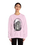 Gothic Art Sweatshirt, Cozy Unisex Crewneck, Dark Aesthetic Clothing, Unique Gifts for Her, Halloween Fashion, Casual Layering