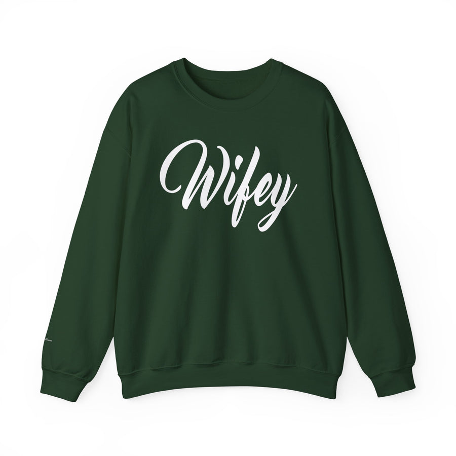 Wifey Sweatshirt, Cozy Crewneck for Newlyweds, Wedding Gift, Bride Appreciation, Casual Loungewear, Gift for Her