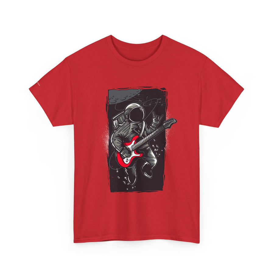 Astronaut Guitarist Unisex Tee, Cool Music Shirt, Space Lover Gift, Concert Apparel, Casual Outfit, Unique Graphic Tee