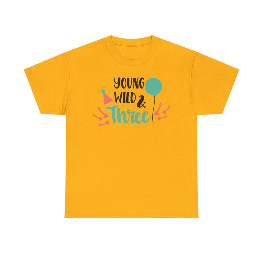 Young, Wild & Three Unisex Tee | Birthday Party Shirt, Kids Celebration Outfit, Fun Graphic Tee, Unisex Cotton T-Shirt, Playful [...]