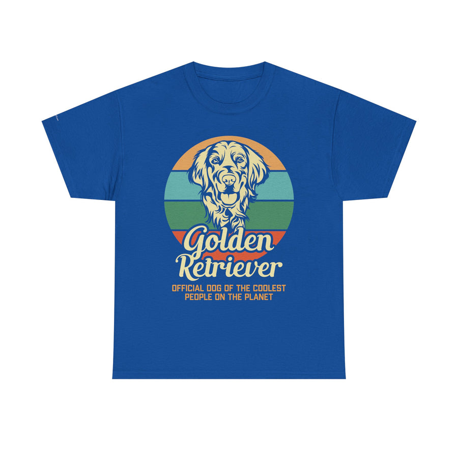 Golden Retriever Dog Lover Tee, Unisex Heavy Cotton T-Shirt, Gift for Dog Owners, Pet Lover Apparel, Cute Dog Graphic Shirt