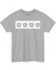 Playful Cat-Themed Unisex Heavy Cotton Tee, Funny Animal Shirt, Gift for Cat Lovers, Casual Wear, Perfect for Birthdays or Holidays
