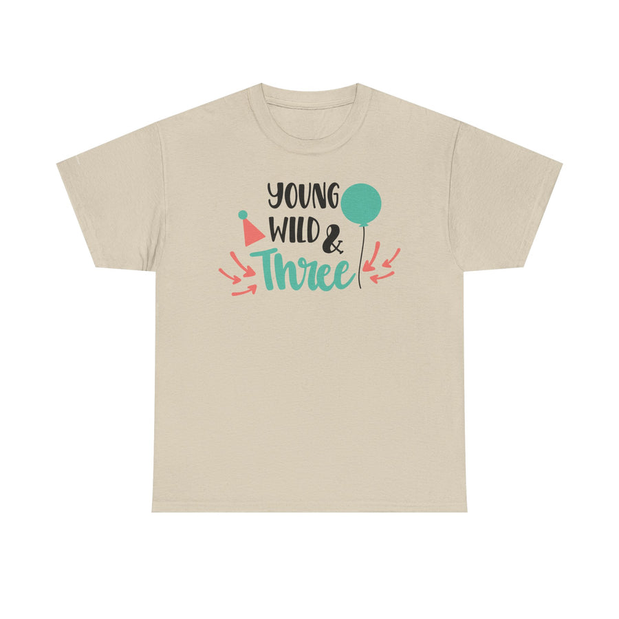 Young, Wild & Three Unisex Tee | Birthday Party Shirt, Kids Celebration Outfit, Fun Graphic Tee, Unisex Cotton T-Shirt, Playful [...]