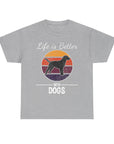 Retro Dog Lover Tee, Unisex Cotton T-Shirt, Gift for Dog Owners, Vintage Style Pet Apparel, Outdoor Adventure Shirt