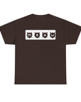 Playful Cat-Themed Unisex Heavy Cotton Tee, Funny Animal Shirt, Gift for Cat Lovers, Casual Wear, Perfect for Birthdays or Holidays