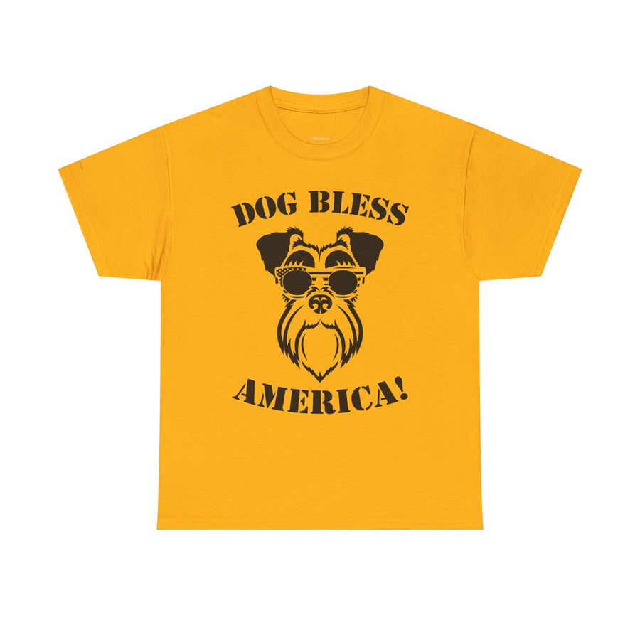 Dog Bless America Tee, Funny Dog Lover Shirt, Pet Owner Gift, Unisex Graphic Tee, Animal Lover Apparel, Casual Cotton T-Shirt