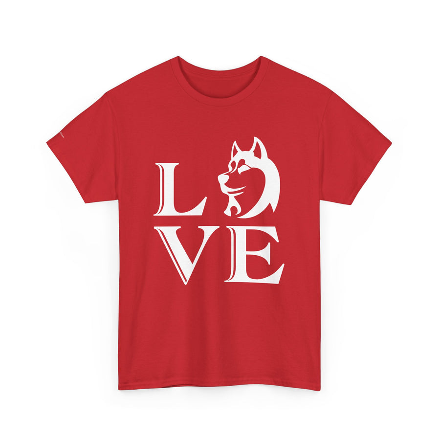 Stylish Dog Lover Tee | Unisex Cotton Shirt with 'LOVE' Design, Pet Gift, Birthday Gift, Casual Wear, Dog Mom, Animal Lover