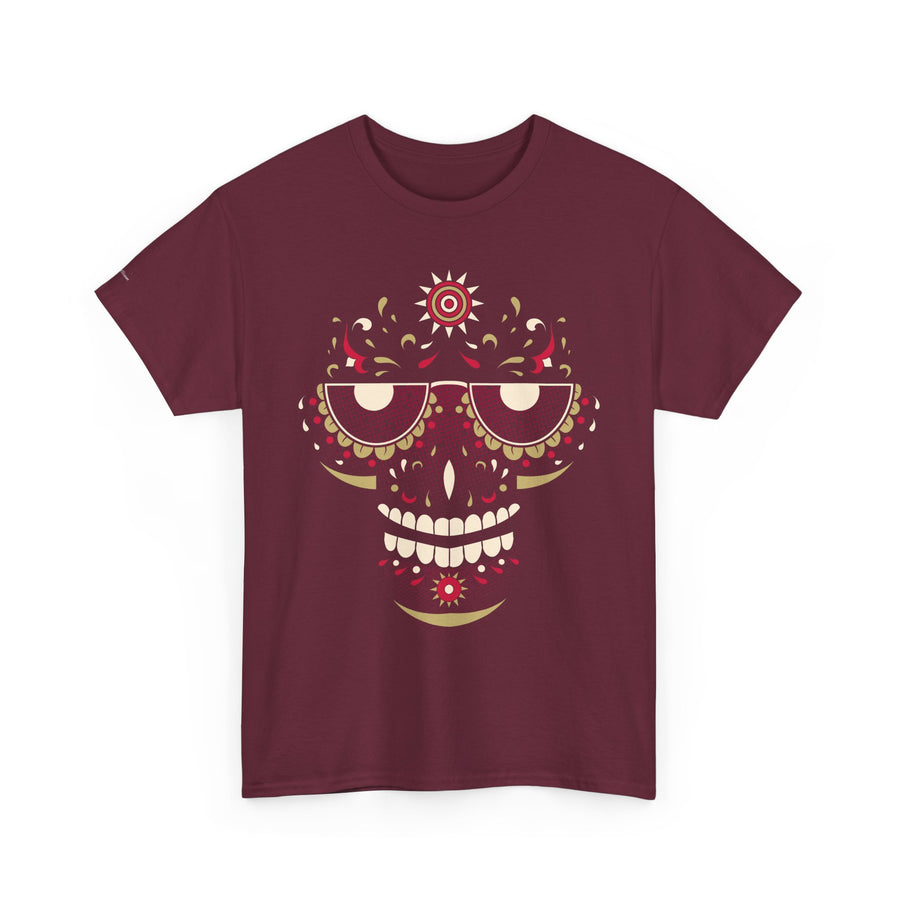 Sugar Skull Graphic Tee, Unisex T-Shirt for Day of the Dead, Halloween, Festive Casual Wear, Unique Gift Idea