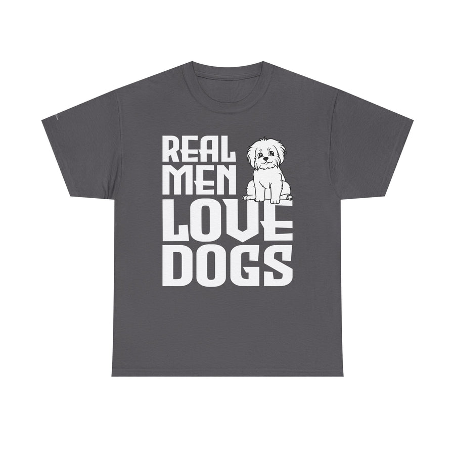 Real Men Love Dogs Tee, Unisex Pet Lover T-Shirt, Dog Dad Gift, Funny Animal Shirt, Casual Wear, Dog Lover Apparel