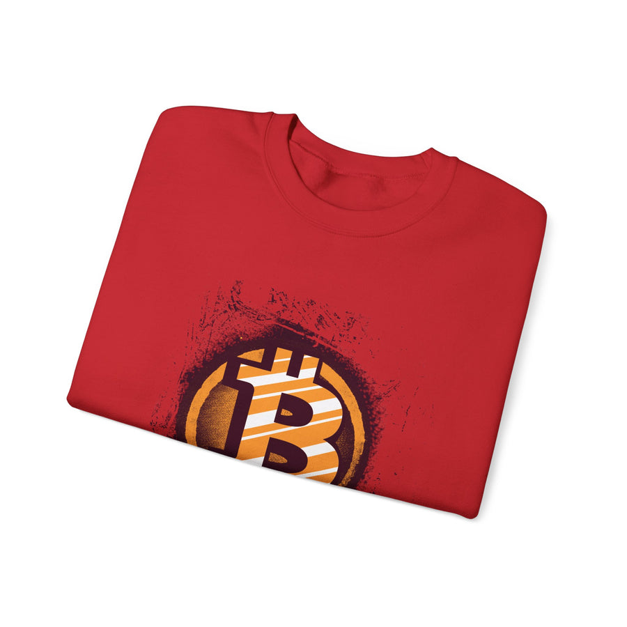Bitcoin Logo Crewneck Sweatshirt | Unisex Cryptocurrency Apparel, Gift for Crypto Lovers, Casual Streetwear, Cryptocurrency Sweatshirt