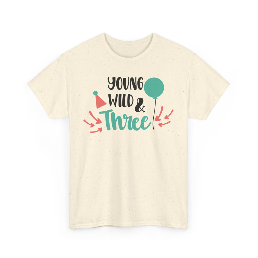Young, Wild & Three Unisex Tee | Birthday Party Shirt, Kids Celebration Outfit, Fun Graphic Tee, Unisex Cotton T-Shirt, Playful [...]