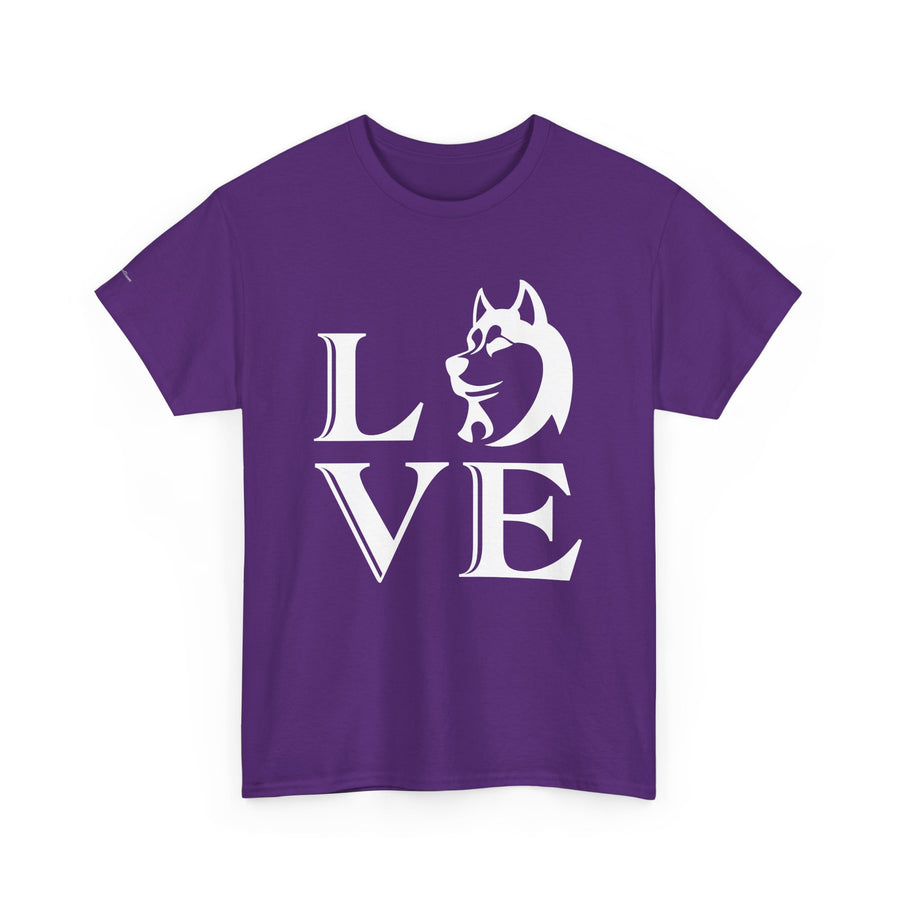 Stylish Dog Lover Tee | Unisex Cotton Shirt with 'LOVE' Design, Pet Gift, Birthday Gift, Casual Wear, Dog Mom, Animal Lover